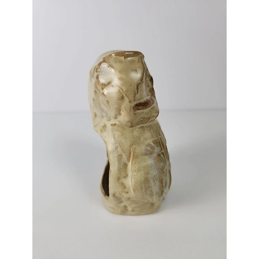 VTG Enesco Glazed Pottery Owl Tealight Candle Holder Centerpiece Table Decor - Picture 7 of 11